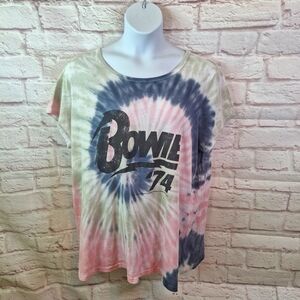 NWT Torrid 2x 18/20 Plus David Bowie Vinyl Icons Tie Dye Tee